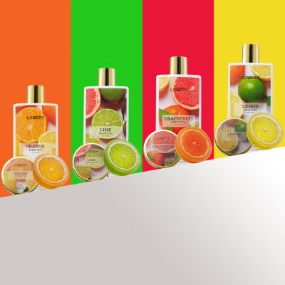 Lovery Luxe 4 In 1 Home Bath Gift Set - 20pc Citrus Scented Spa Kit