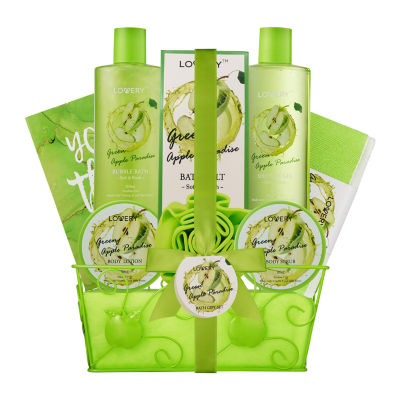 LOVERY™ Teacher Appreciation Gifts - 9pc Green Apple Thank You Basket