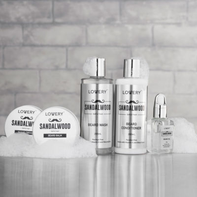Lovery Luxe Sandalwood Beard Grooming Kit - 11pc Men'S Pampering Body Care