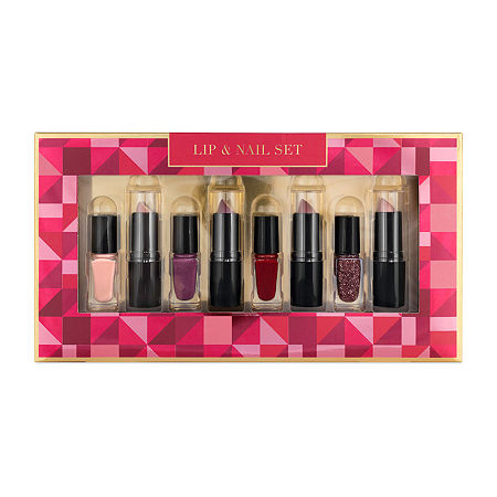 Jcpenney Beauty Lipstick & Nail Polish Set, One Size , Multiple Colors