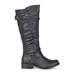 Journee Collection Womens Harley Wide Calf Riding Boots