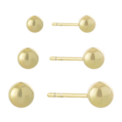 Silver Reflections 3 Pair Earring Set