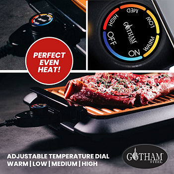 Gotham Steel Smokeless Electric Indoor Grill - Nonstick & Portable