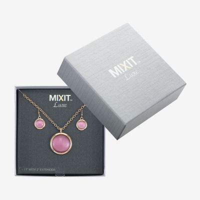 Mixit 2-pc. Glass Round Jewelry Set