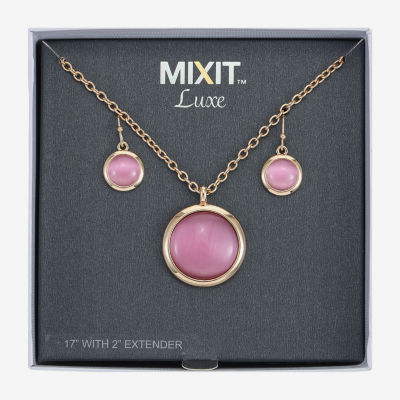 Mixit 2-pc. Glass Round Jewelry Set