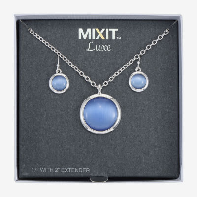 Mixit 2-pc. Glass Round Jewelry Set