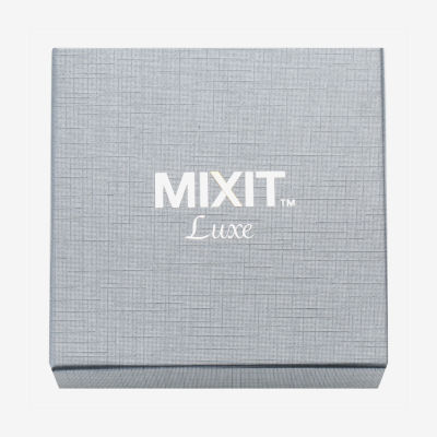 Mixit Silver Tone Nana Pendant Necklace & Stud Earrings Womens Heart Hypoallergenic 2-pc. Jewelry Set