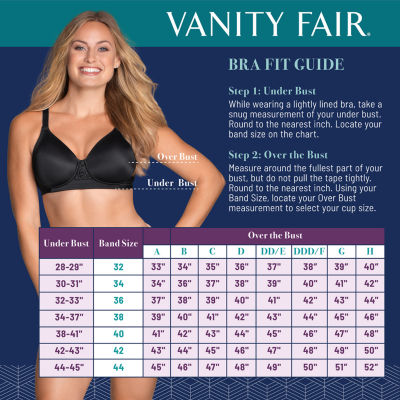 Vanity Fair Full Figure Beauty Back Smoother Wireless Bra 71380 In