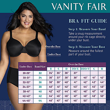Vanity Fair Womens Beauty Back Full Figure Underwire Smoothing Bra 76380 -  DAMASK NEUTRAL - 36C