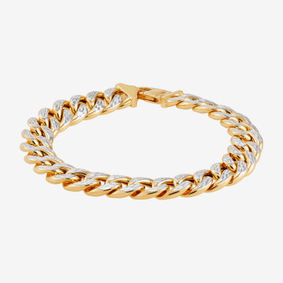 14K Gold 9 Inch Hollow Link Chain Bracelet