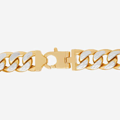 14K Gold 9 Inch Hollow Link Chain Bracelet