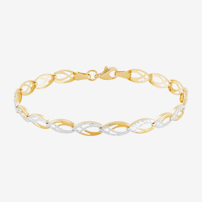 10K Gold 7.25 Inch Link Link Bracelet