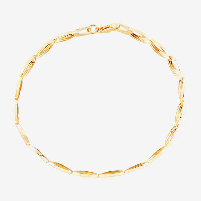 10K Gold 7.25 Inch Link Link Bracelet