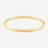 Womens 14K Two Tone Gold 7.5 Inch Solid Link Id Bracelet
