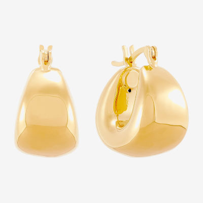 14K Gold 10mm Hoop Earrings