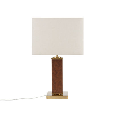 Martha Stewart Hawley Faux Leather Table Lamp