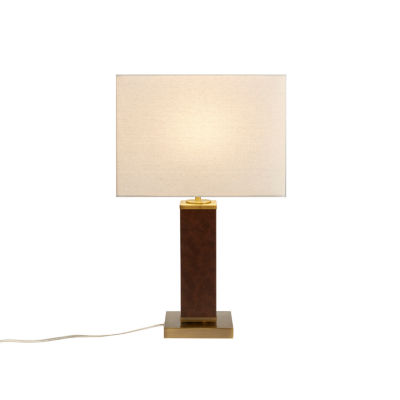 INK+IVY Hawley Faux Leather Table Lamp