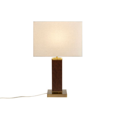 Martha Stewart Hawley Faux Leather Table Lamp