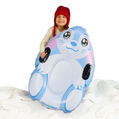 Pool Candy Snow Bunny Inflatable Kids Snow Sled