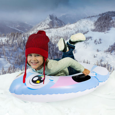 Pool Candy Snow Bunny Inflatable Kids Snow Sled