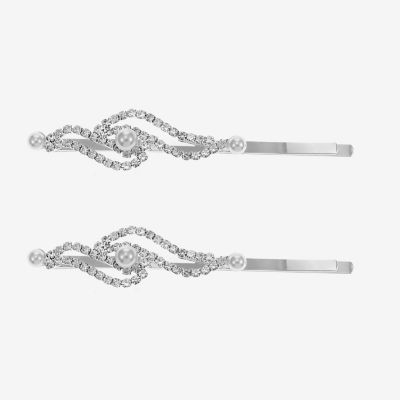 Monet Jewelry Silver Tone 2-pc. Bobby Pin