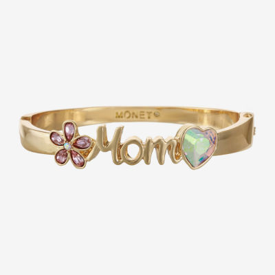 Monet Jewelry Mom Flower Heart Bangle Bracelet