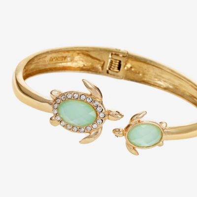 Monet Jewelry Turtle Glass Cuff Bracelet