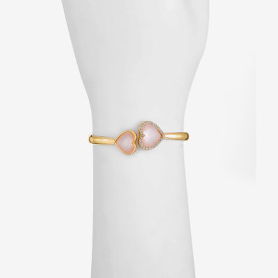 Monet Jewelry Glass Heart Cuff Bracelet