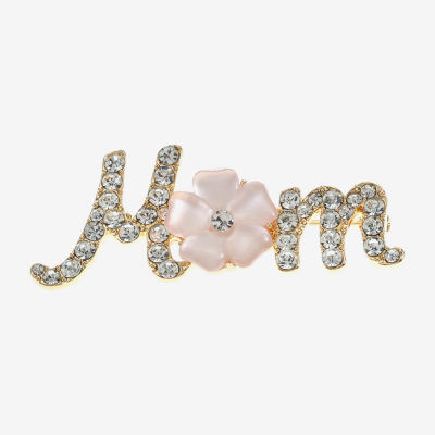 Monet Jewelry Mom Glass Flower Pin