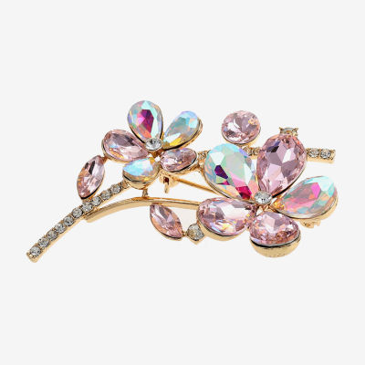 Monet Jewelry Glass Flower Pin