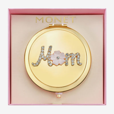 Monet Jewelry Mom Flower Compact Mirror
