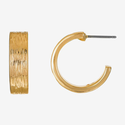 Monet Jewelry Gold Tone Open Hoop Earrings
