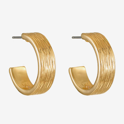 Monet Jewelry Gold Tone Open Hoop Earrings