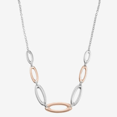 Liz Claiborne Two Tone Womens 17 Inch Collar Necklace