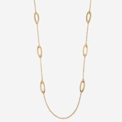 Liz Claiborne 36 Inch Cable Oval Strand Necklace