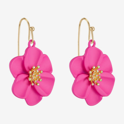 Liz Claiborne Flower Drop Earrings