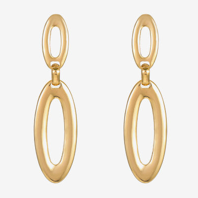 Liz Claiborne Double Oval Drop Earrings