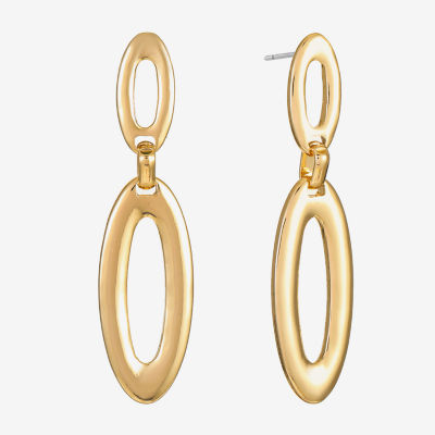 Liz Claiborne Double Oval Drop Earrings