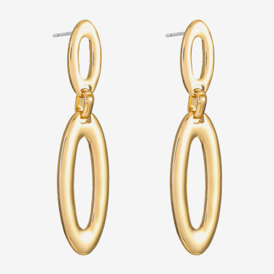 Liz Claiborne Double Oval Drop Earrings