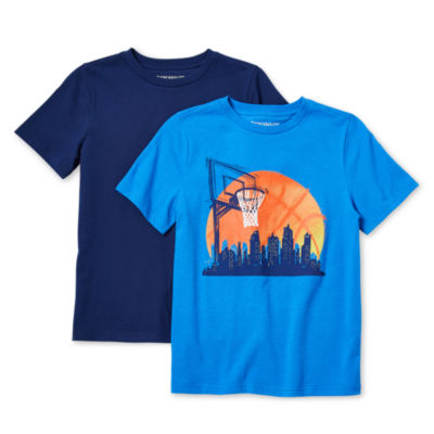 Thereabouts Little & Big Boys 2-pc. Crew Neck Short Sleeve Graphic T-Shirt