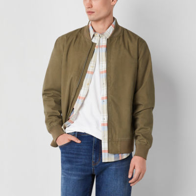 mutual weave Mens Lightweight Canvas Bomber Jacket