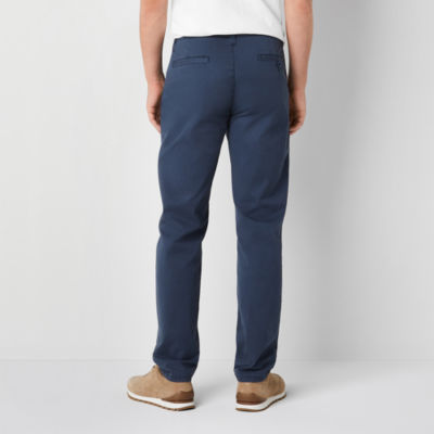 mutual weave Stretch Mens Slim Fit Flat Front Pant