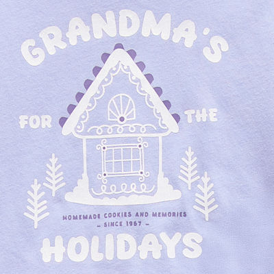 Okie Dokie Toddler & Little Girls Round Neck Long Sleeve Regular Fit 2-pc. Graphic T-Shirt