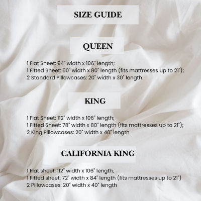 Pointehaven Long Staple Cotton Hem Stitch Deep Pocket Oversized 525tc Sheet Set