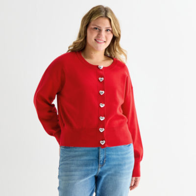 Forever 21 Juniors Plus Womens Crew Neck Long Sleeve Pullover Sweater