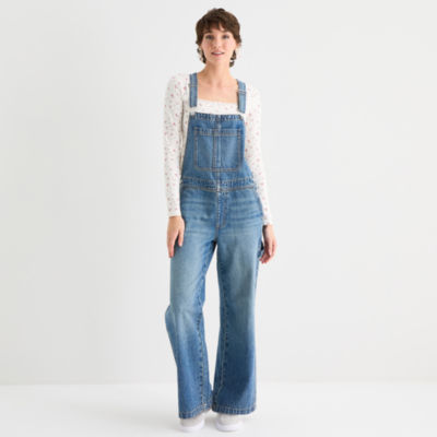 Arizona Sleeveless Womens Overalls Juniors