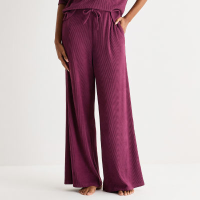 Ambrielle Womens Rib Pajama Pants