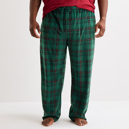 St. John's Bay Mens Microfleece Big And Tall Pajama Pants In Multi