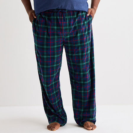 St. John's Bay Mens Microfleece Big And Tall Pajama Pants In Multi