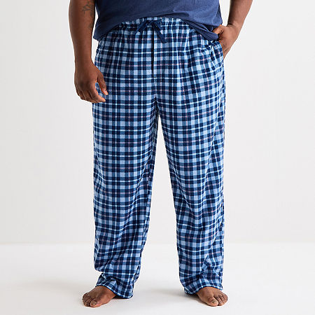St. John's Bay Mens Microfleece Big And Tall Pajama Pants In Multi